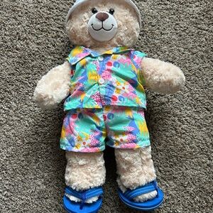 Build a bear. With beach outfit